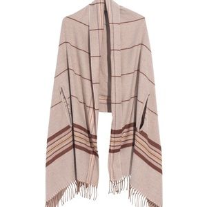 Madewell Dark Camel Multi Placed Plaid Scarf NWT